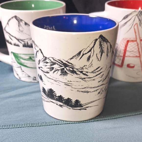 Tim Hortons Mountain Adventure Mug Trio - Skiing Hockey & Canoe - Picture 4 of 16